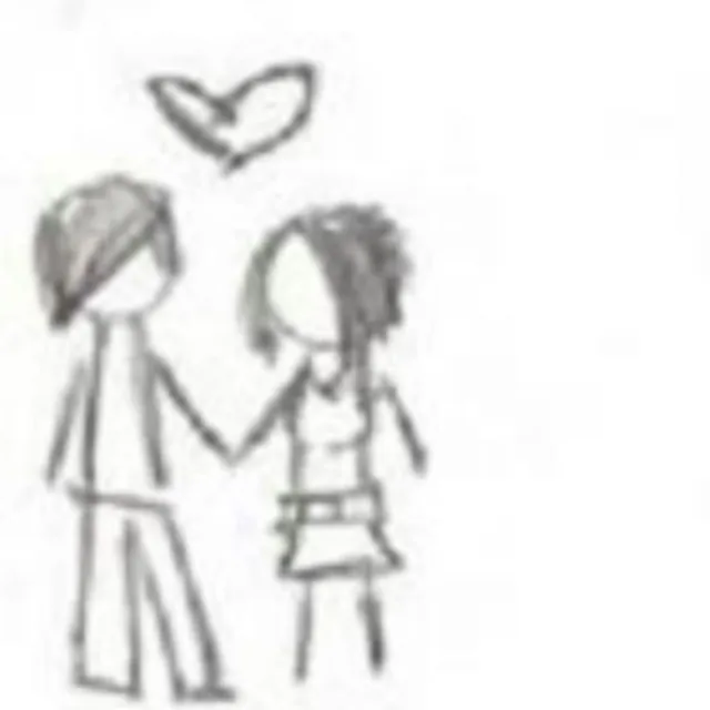 ysl cover art: pencil doodle of two stick figures holding hands under a heart