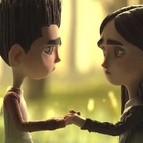 sitting pretty cover art: two claymation stop-motion figures holding hands in a sunlit field